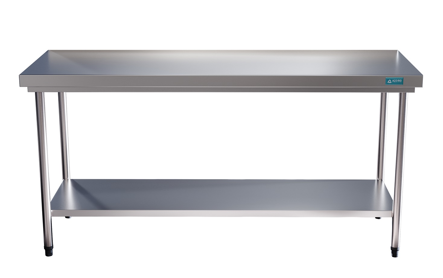 Mesa Bancada Seca em Aço Inox 100x70x90