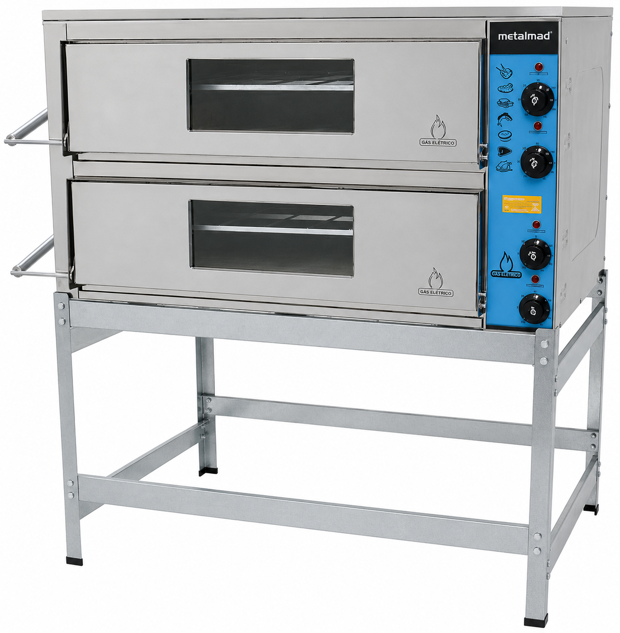 Forno Industrial Elétrico 70x50 - 2 câmaras - 220v